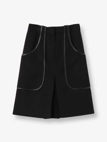 Victoria Beckham パイピングスリットスカート