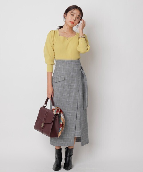 JUSGLITTY スリットロングスカート