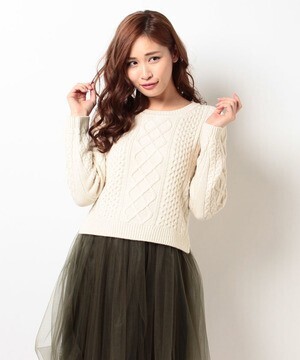 WILLSELECTION Wコンバルキーアランガラプルオーバー