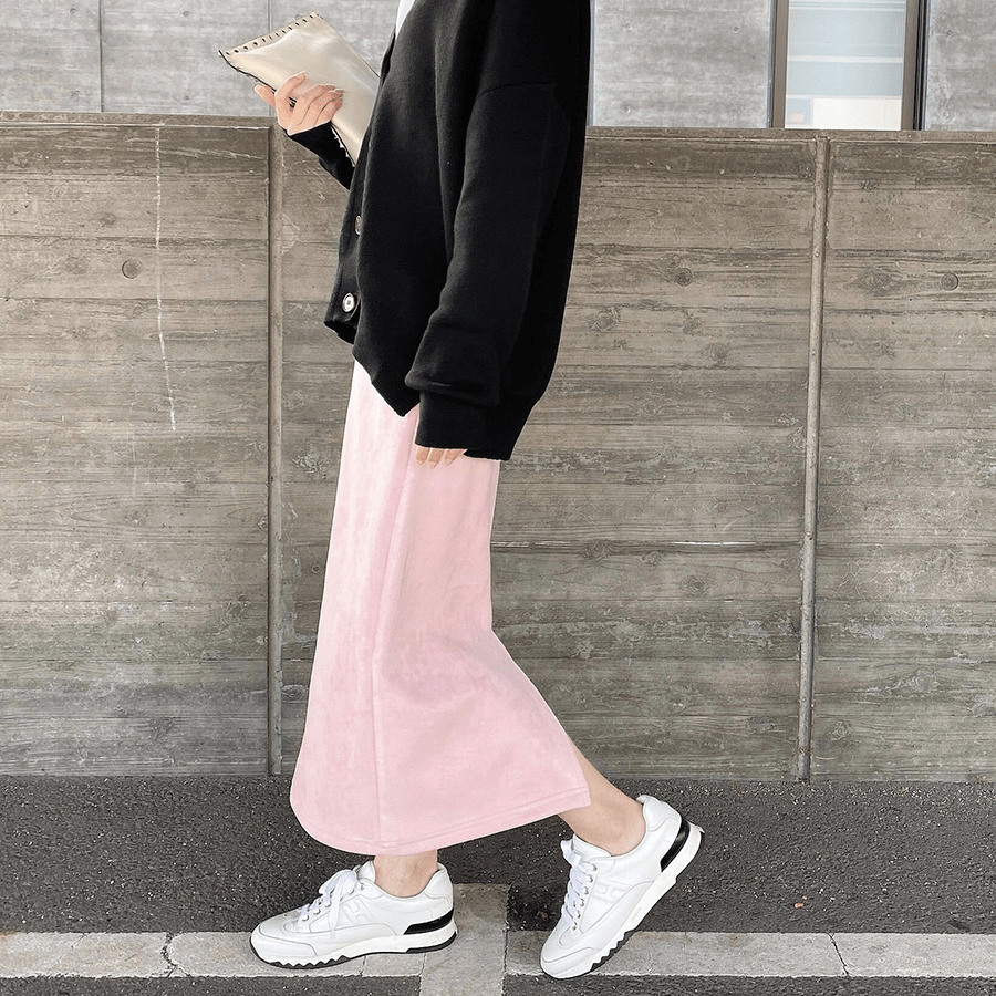 maison de Dolce. スウェードスカート 【pink】S