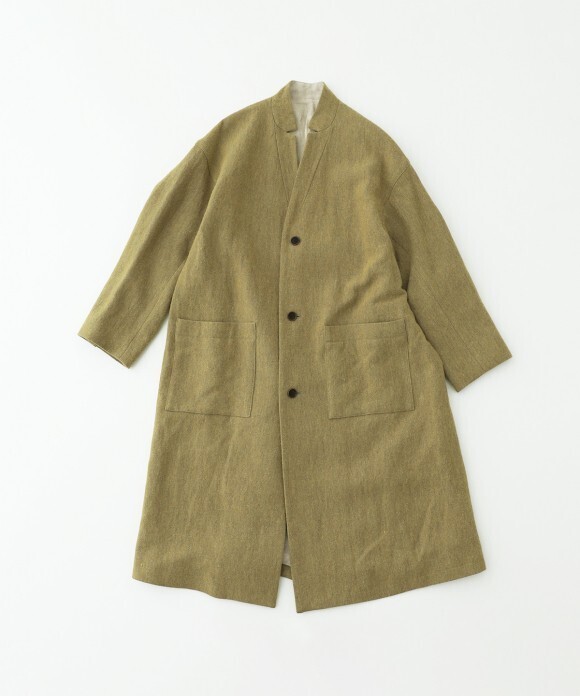 nest Robe ウールリネンツイル ロングコート