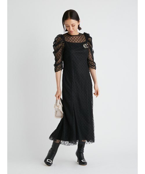 CELFORD バリエーションビーズドレスワンピース