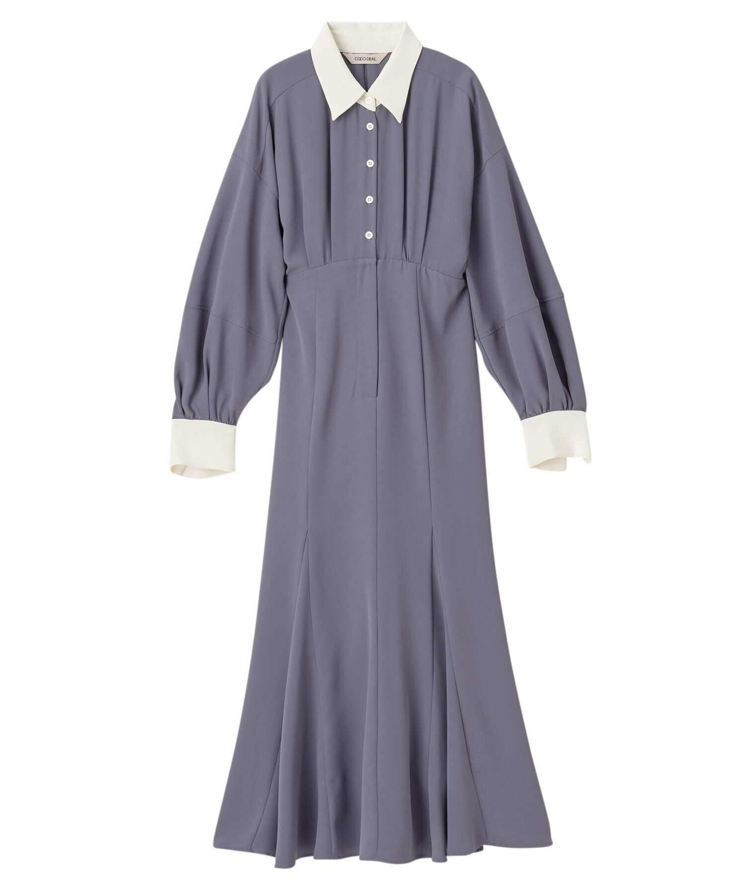 COCODEAL クレリックランタンスリーブマーメイドワンピース