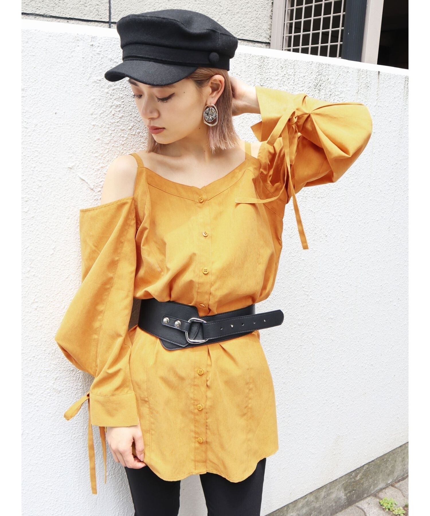 EMODA スウィッチングシャツトップ
