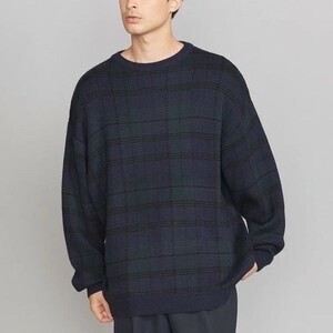 BEAUTY&YOUTH UNITED ARROWS ブリティッシュ チェック ニット