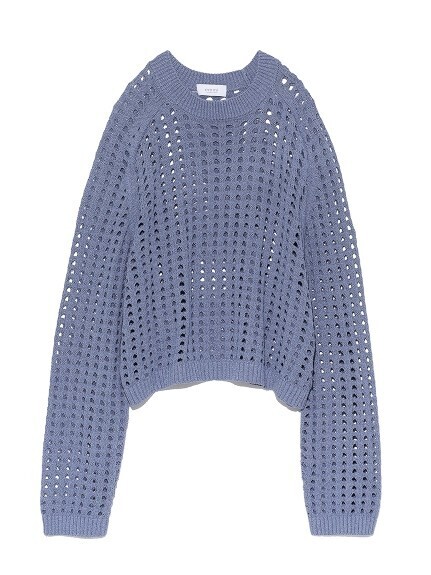 emmi atelier メッシュニットプルオーバー