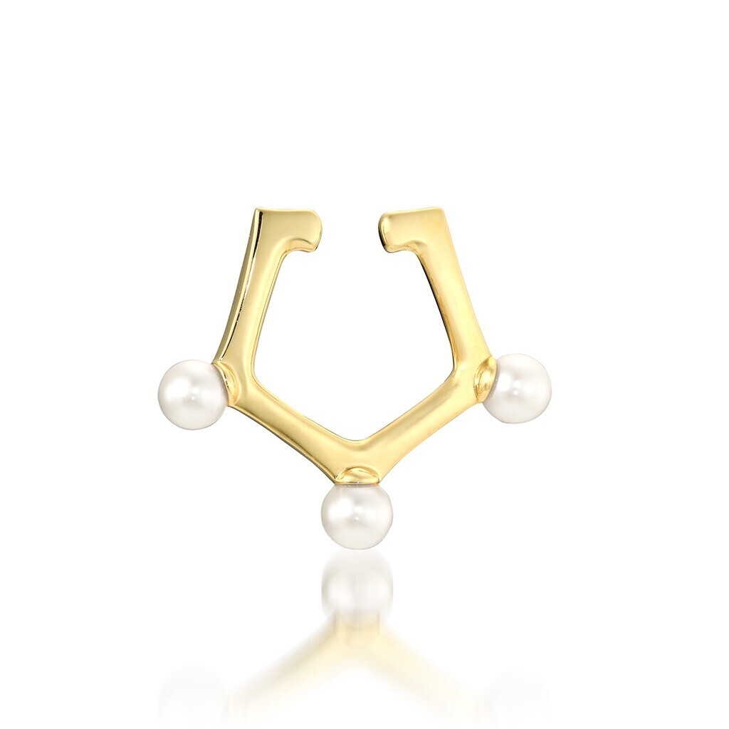 STAR JEWELRY K10 イヤーカフ FIVE POINT EAR CUFF