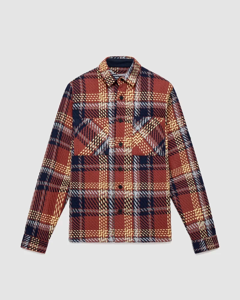 Wax London Whiting Overshirt Rust
