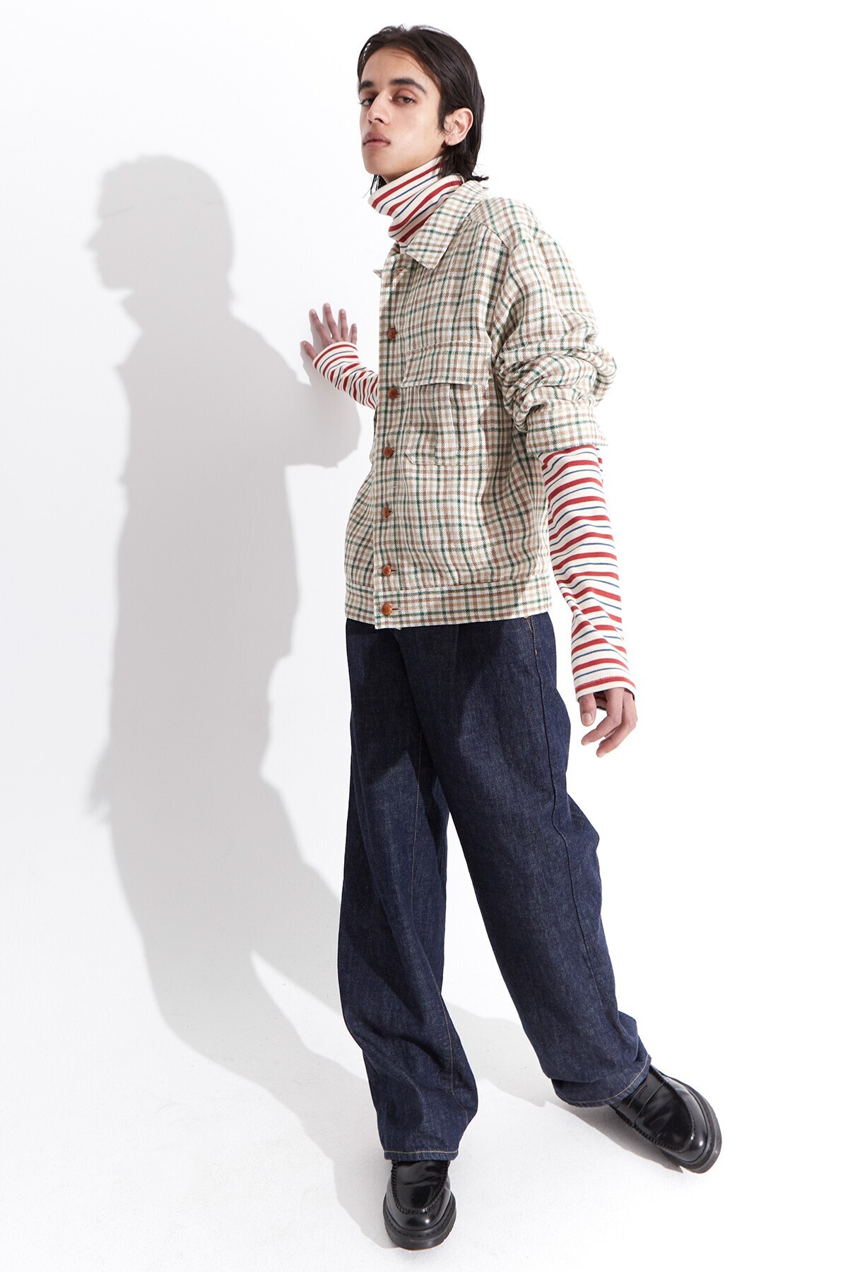 RICE NINE TEN FRENCH LINEN DUNGAREES JACKET