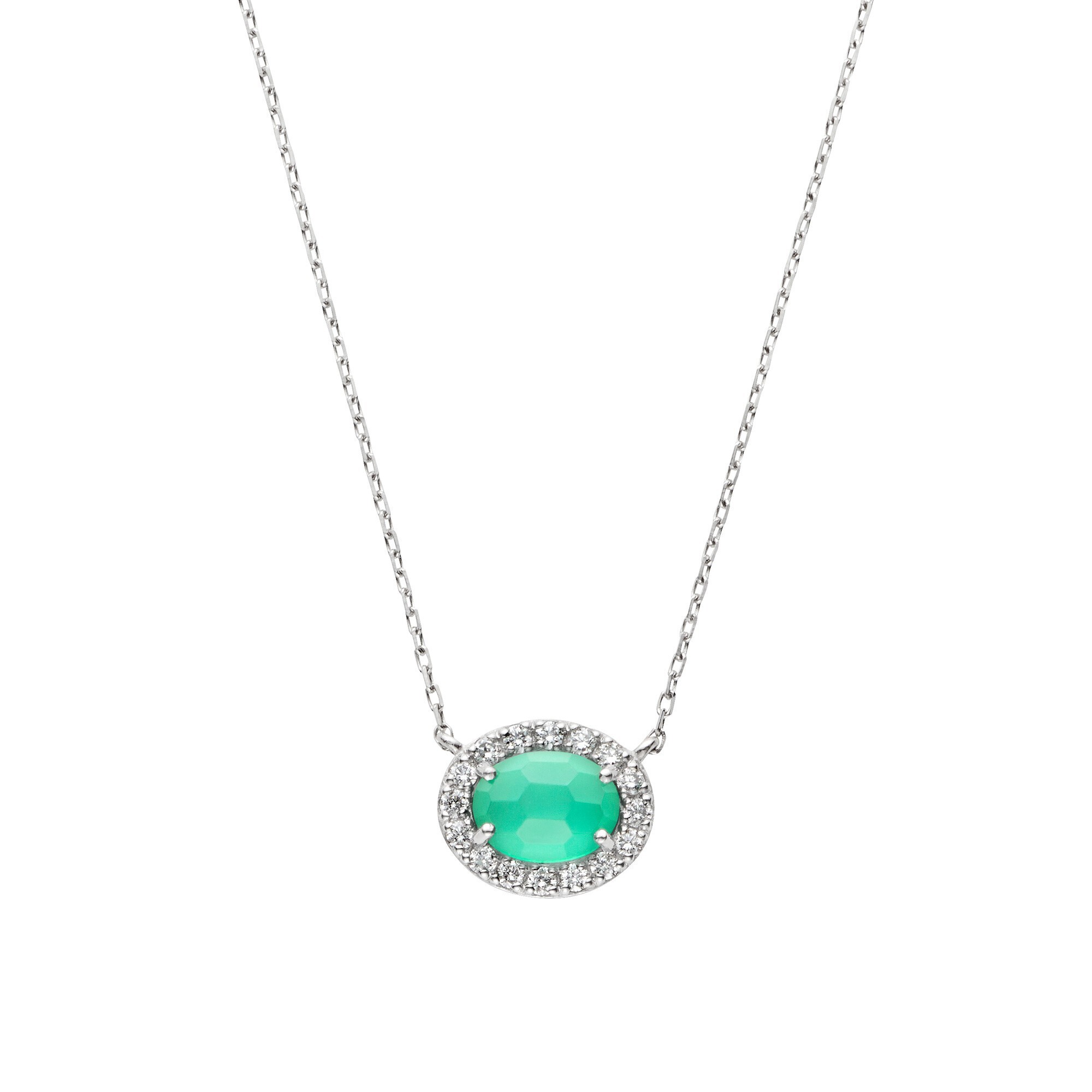 Vendome Aoyama グリーンカルセドニー ネックレス