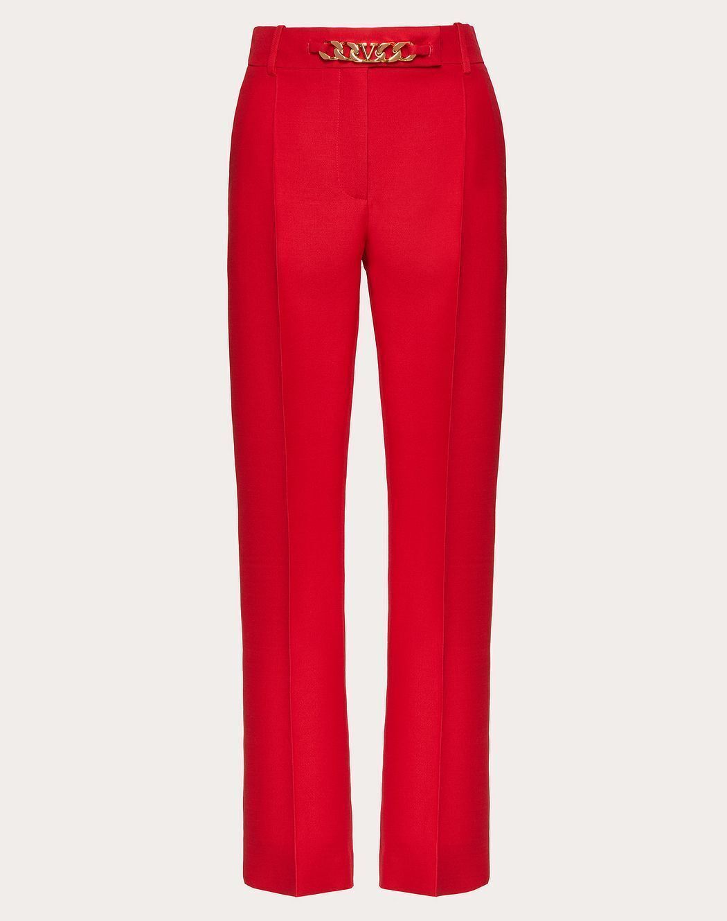 VALENTINO クレープクチュール Vロゴ チェーン パンツ