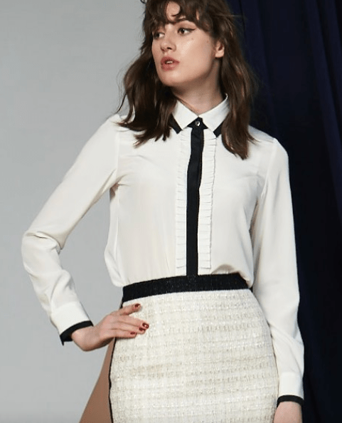 AKIKO OGAWA. 2020AW COLLECTION クレープデシンブラウス