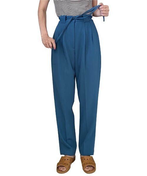 musubore テーパードクリップパンツ