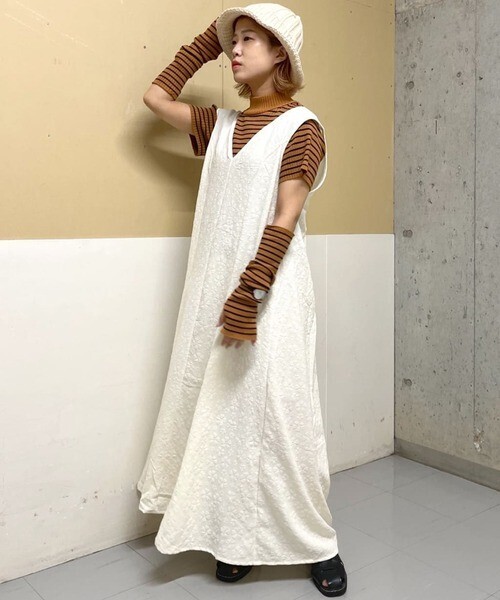 w closet 【2WAY】Vカットノースリーブワンピース