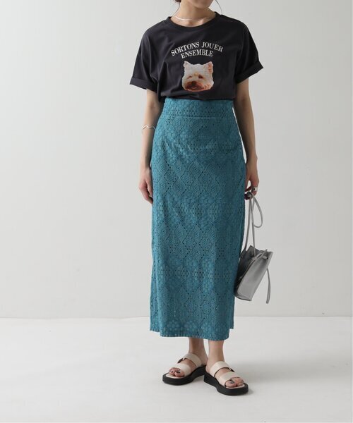 Ray Cassin モールストレッチレースナロースカート