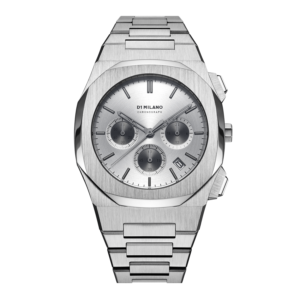 D1 MILANO Chronograph Silver with Stainless Steel Bracelet
