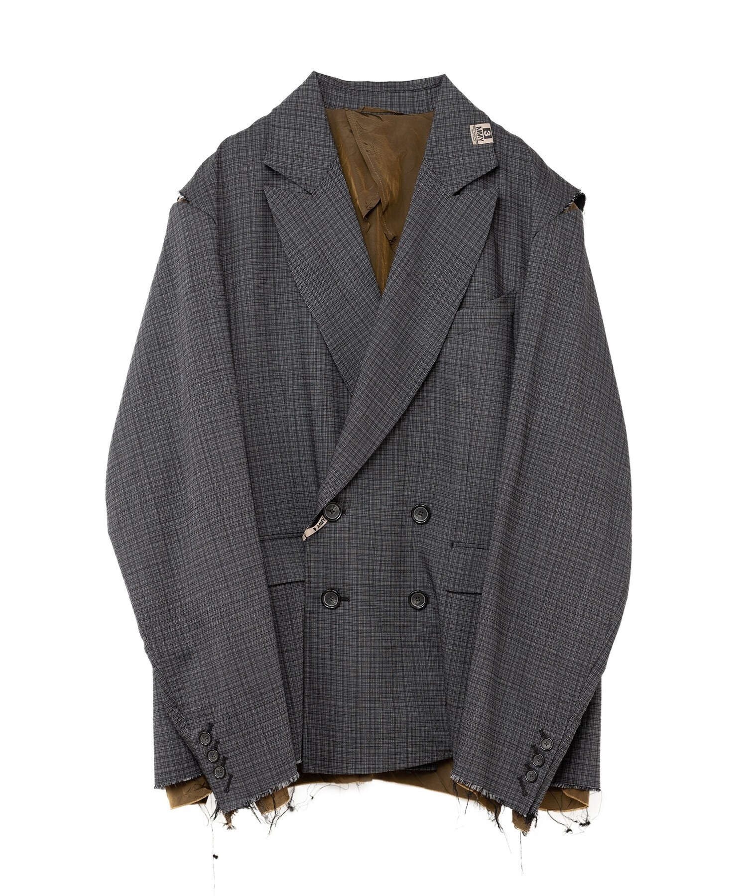 MIHARAYASUHIRO Broken Basket Check Blazer