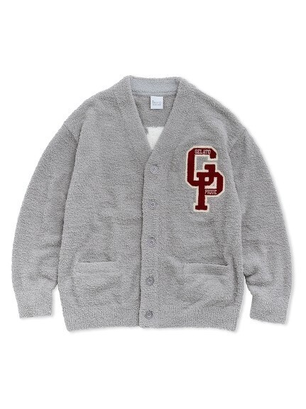 GELATO PIQUE HOMME パウダーカレッジロゴカーディガン