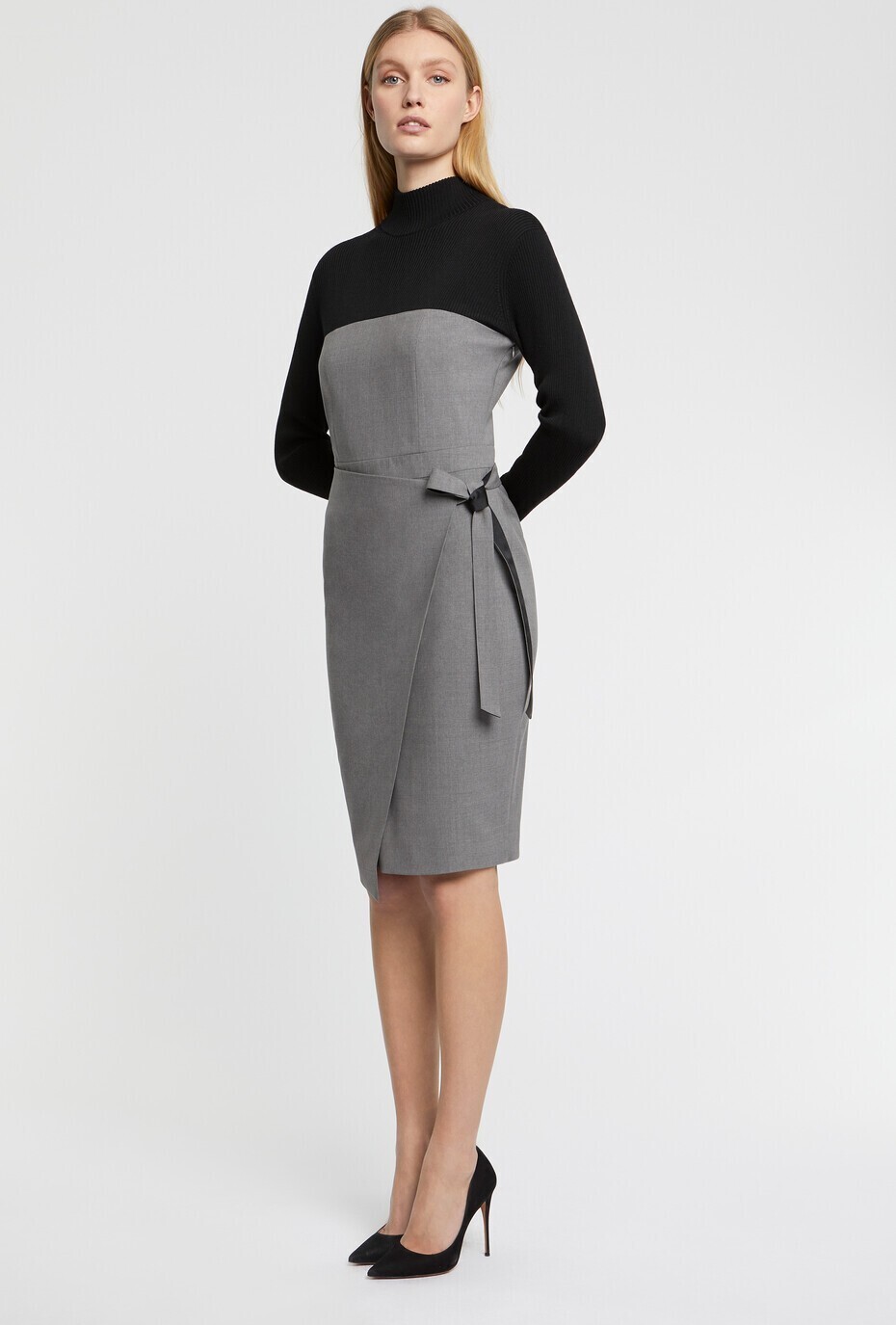 PAULE KA WOOL WRAP DRESS