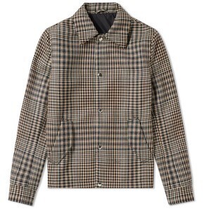 AMI Paris CHECKED WOOL COACH JACKET