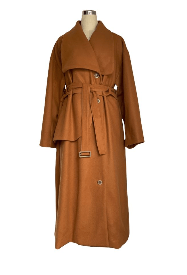 Fumiku Wool Melton Coat