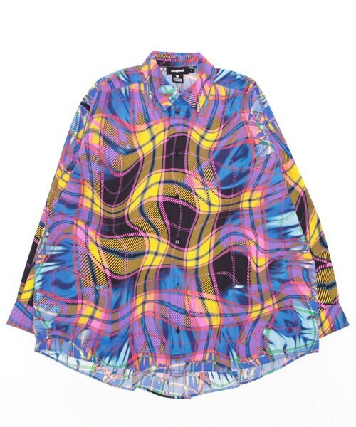 Desigual Maria Escote オーバーサイズ チェック シャツ