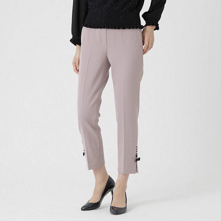 TO BE CHIC ウールライクストレッチ パンツ