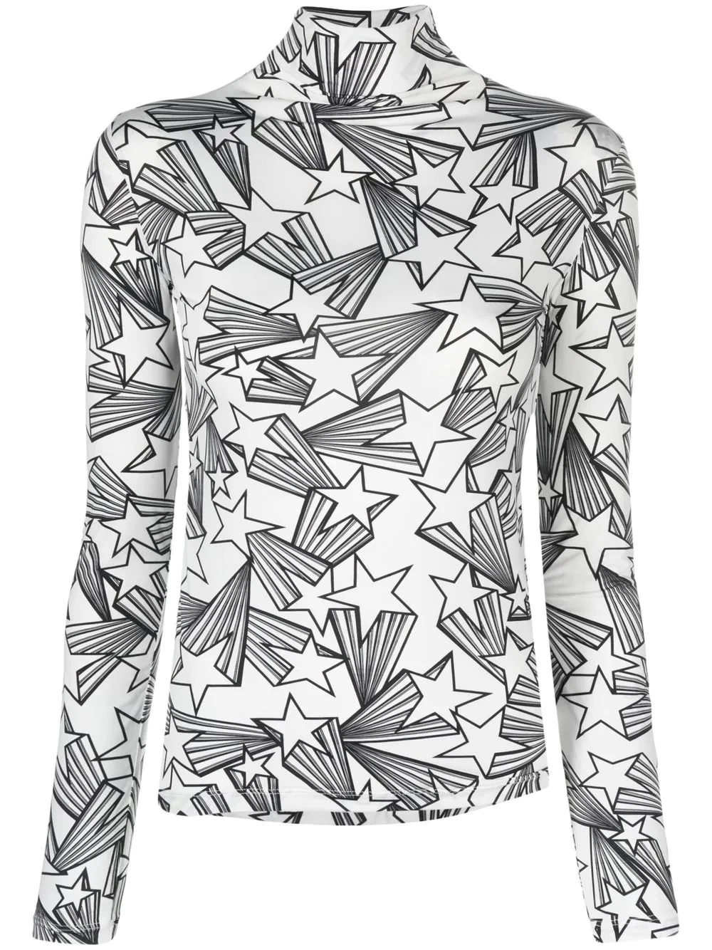 MSGM スタープリント ハイネックトップ