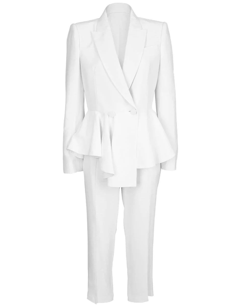 Alexander McQueen Peplum Jacket and Pant Suit