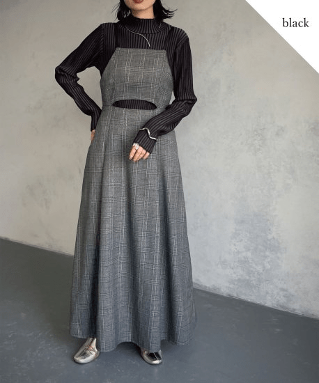 &g’aime Check flare dress/988-61401