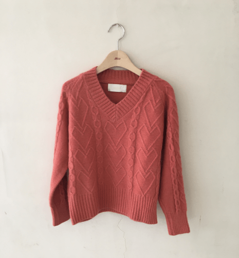 mite girly v knit