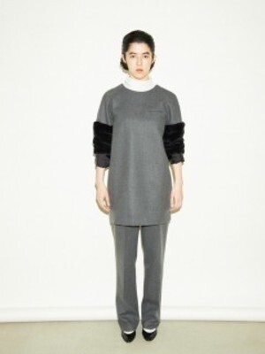 PONTI Flano Layerd Dress (grey)
