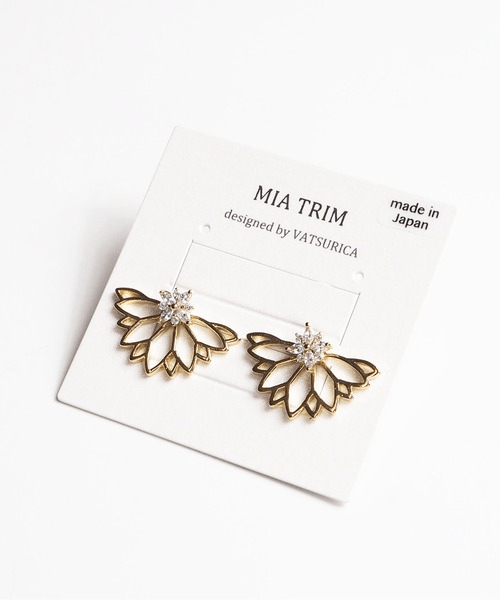 VATSURICA 【m-298P②】 《mia trim》フラワーモチーフピアス