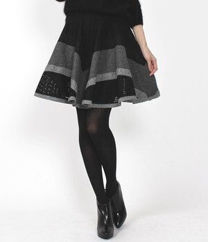 Adonisis メッシュレース切り替えスカート