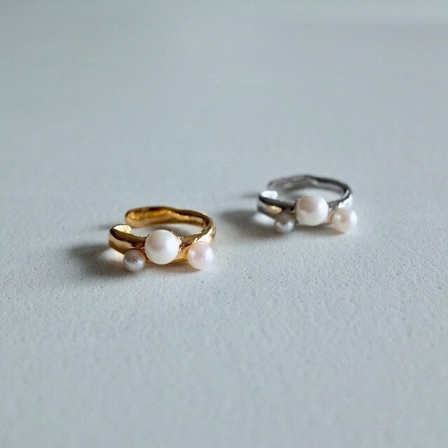warmth Rough Pearl EarCuff