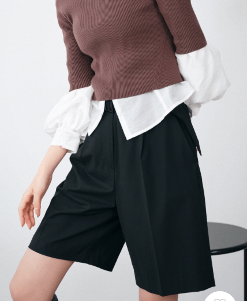Lily Brown タックハーフパンツ