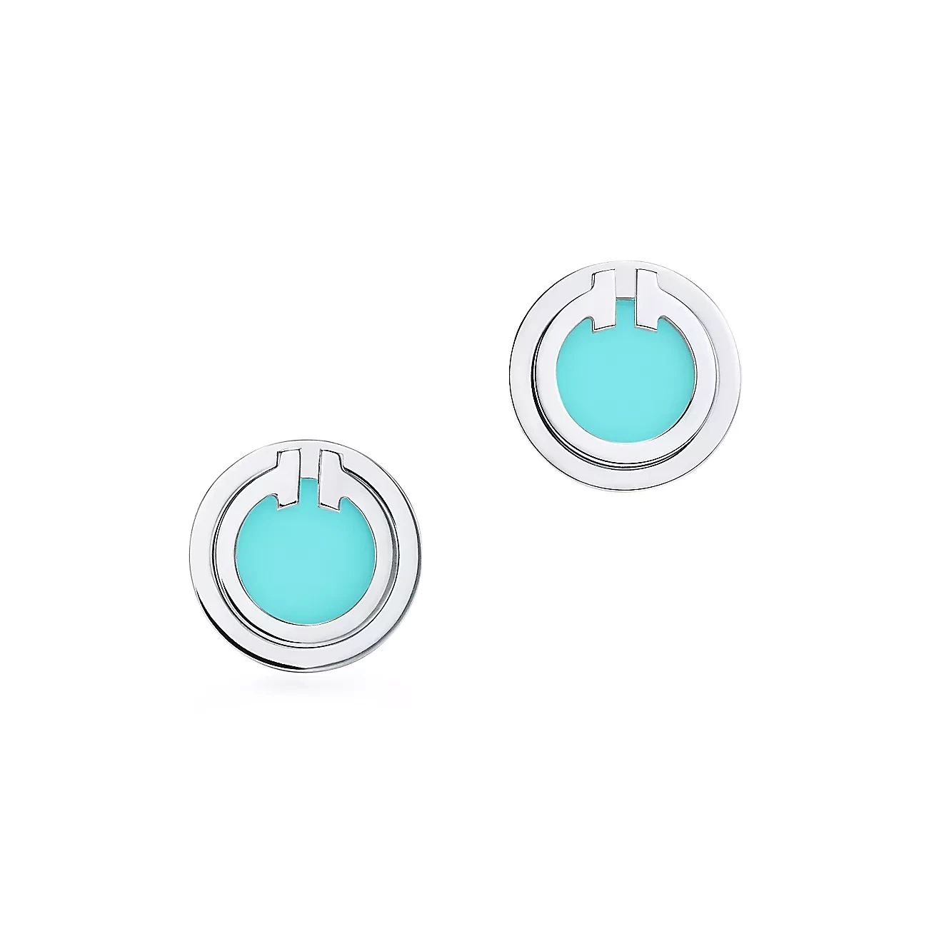 Tiffany & Co. ティファニー T T トゥー ターコイズ サークル ピアス