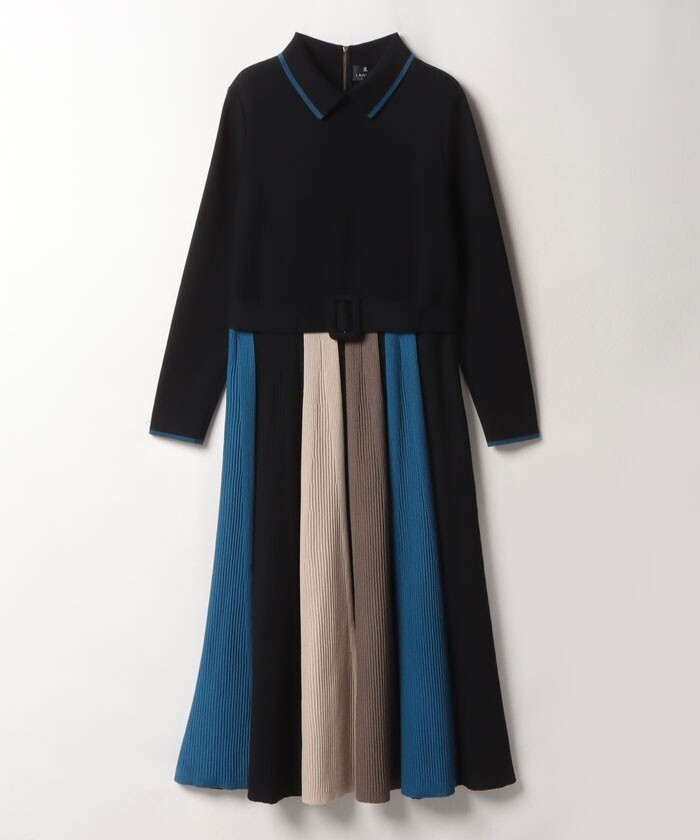LANVIN COLLECTION 配色ニットワンピース