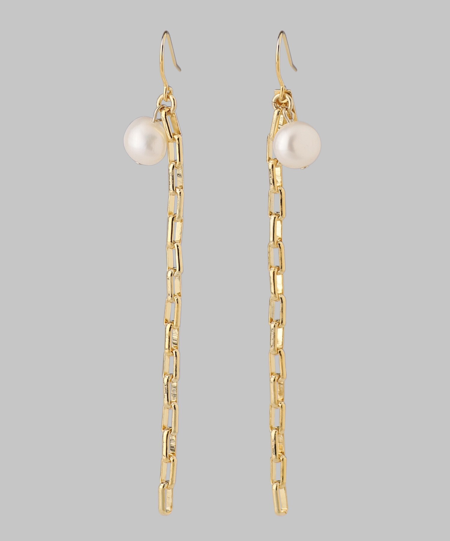 mimi33 パール×チェーンピアス[Sheerchic]
