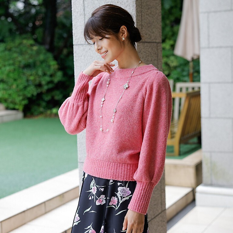 TO BE CHIC ブークレーファンシーラメ ニットプルオーバー