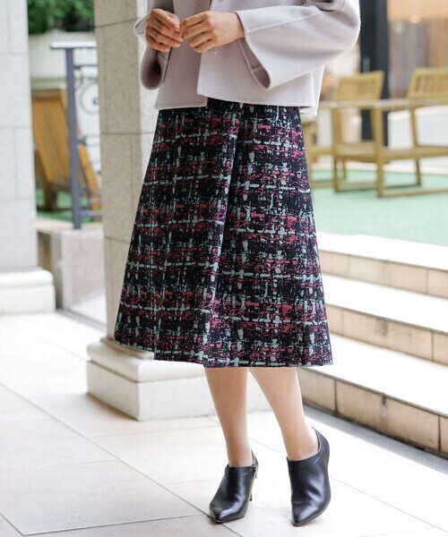 TO BE CHIC ラフタッチジャカード スカート