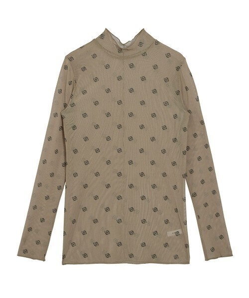 Ameri VINTAGE UND AMERI MONOGRAM TULLE TOP