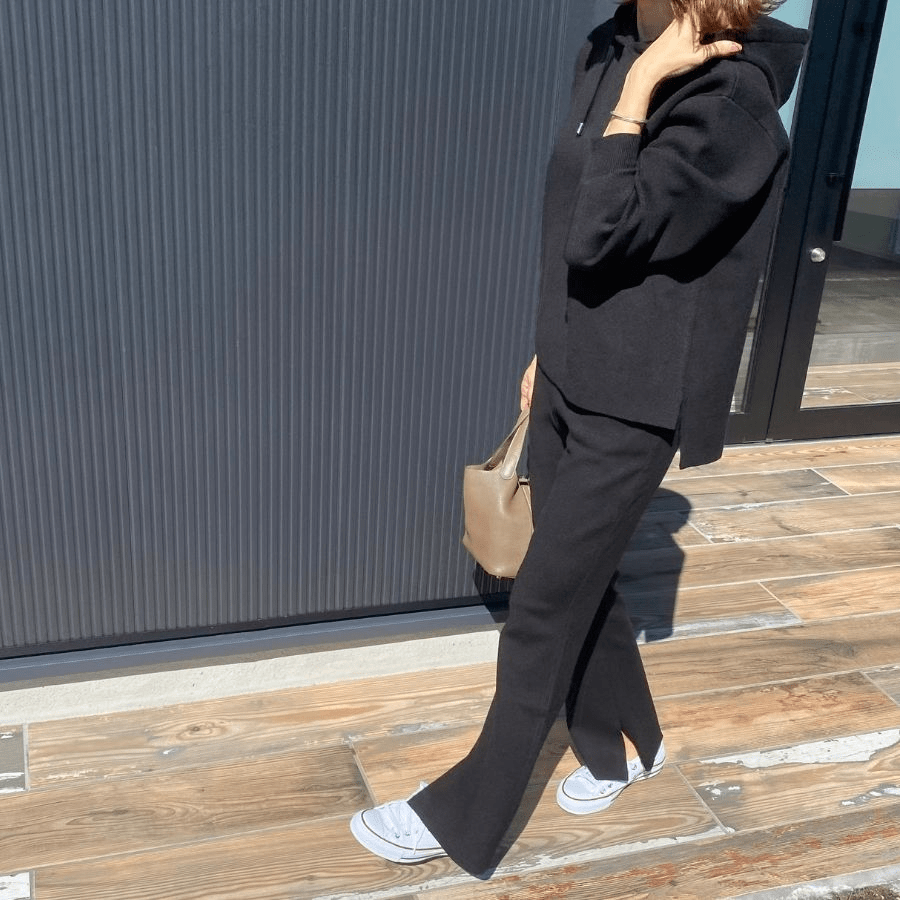 maison de Dolce. ニットパンツ【black】