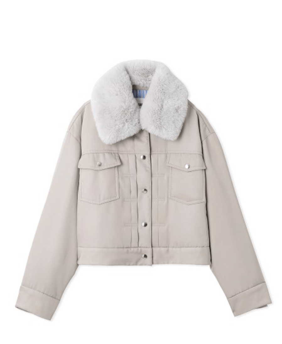 FURFUR エコファー衿パテッドGジャン
