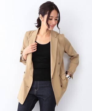Demi-Luxe BEAMS 【BAILA1月号掲載】Demi‐Luxe BEAMS / ソフトツイル Wジャケット(001675276) | Demi-Luxe BEAMS(デミルクスビームス) - ファッション通販 MAGASEEK