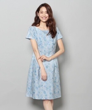 NATURAL BEAUTY フクレジャガードワンピース