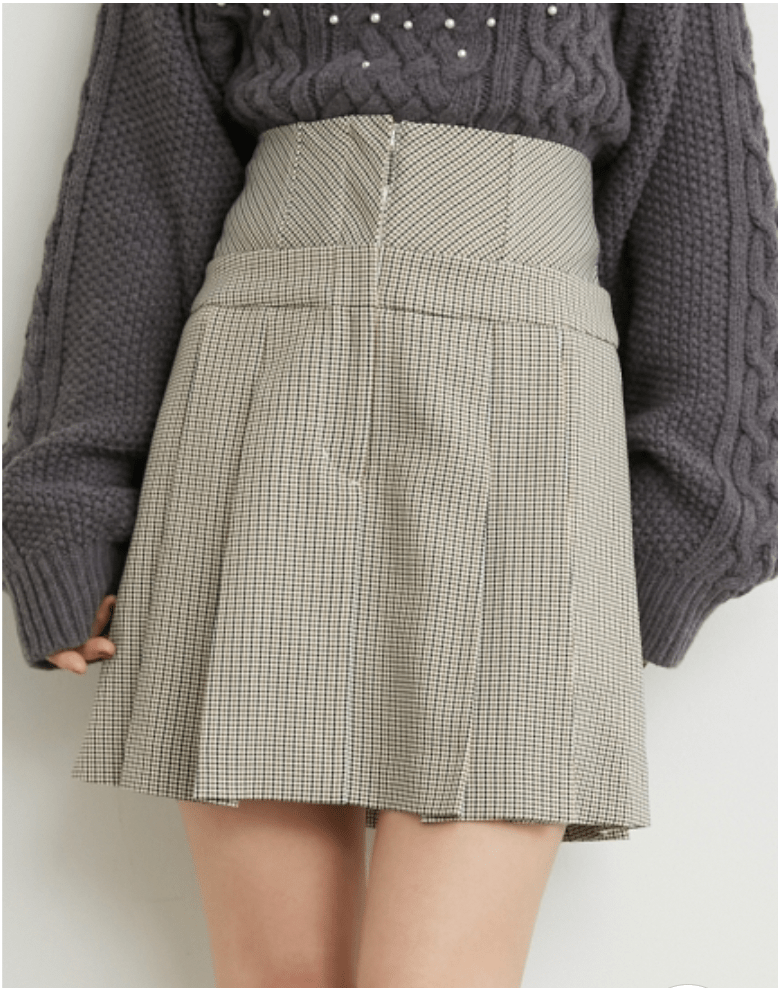 Lily Brown ハイウエストプリーツスカートショートパンツ