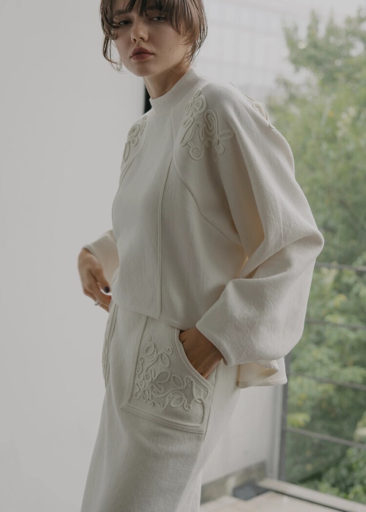 willfully cord embroidery quilting ponte tops