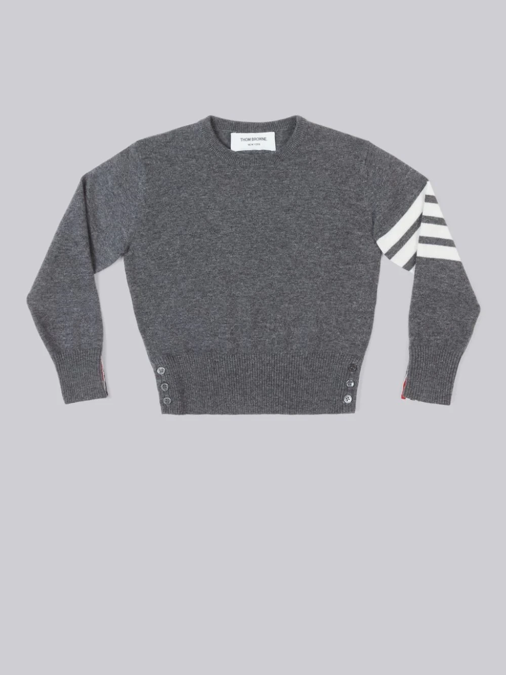 THOM BROWNE. NEW YORK カシミア 4BAR クルーネック プルオーバー