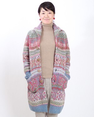 45R ノアランドジャガードカウチンコート: Lady&amp;#39;s｜45R Online Store